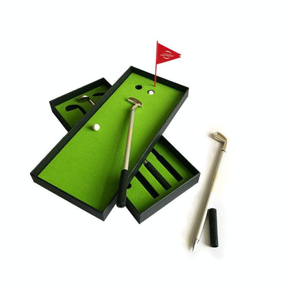 Mini Golf Putting Mat Trainer - 24.5X10.5X3.5Cm Court Push Rod-1964932320809062402