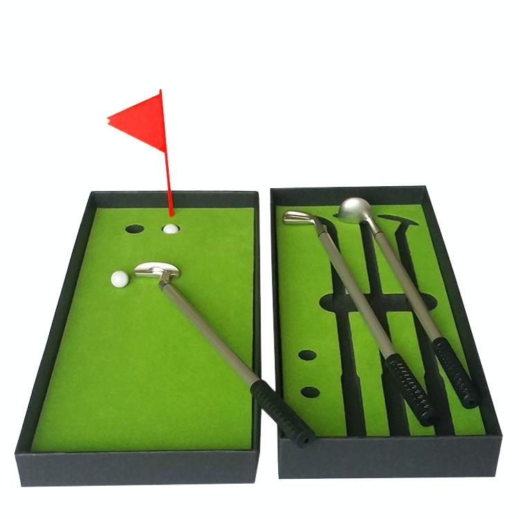 Mini Golf Putting Mat Trainer - 24.5X10.5X3.5Cm Court Push Rod-1964932320809062404
