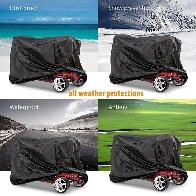 Protective Cover For Electric Scooter - Dustproof And Anti-Ultraviolet - 170X61X117Cm - Black-1964932171621863427