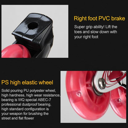 Adjustable Children'S Roller Skates Set - Black Size S-1915196737950191622