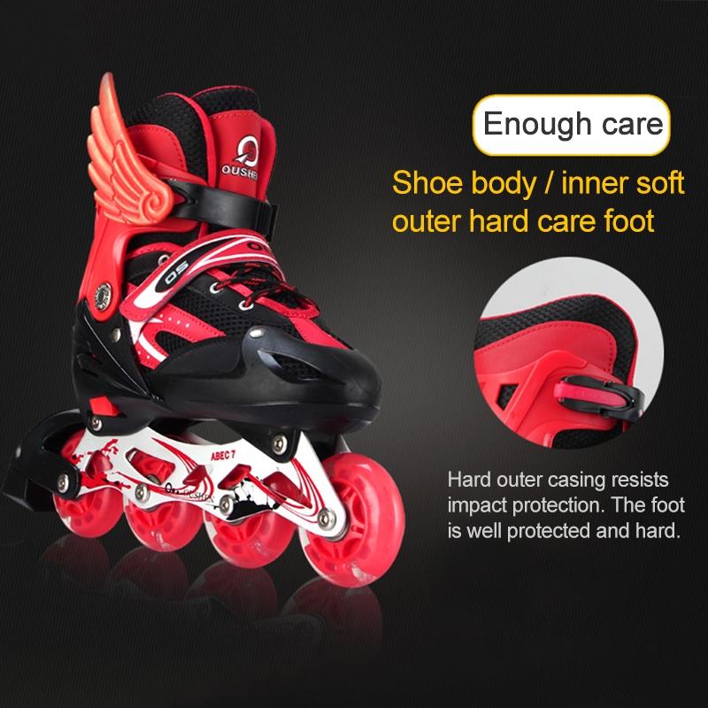 Adjustable Children'S Roller Skates Set - Black Size S-1915196737950191623