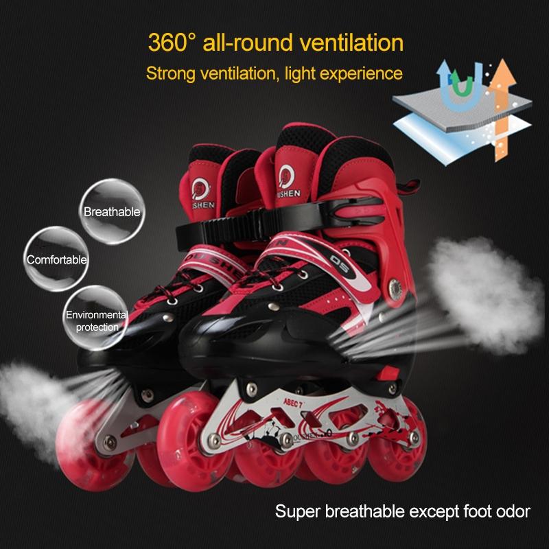 Adjustable Children'S Roller Skates Set - Black Size S-1915196737950191625