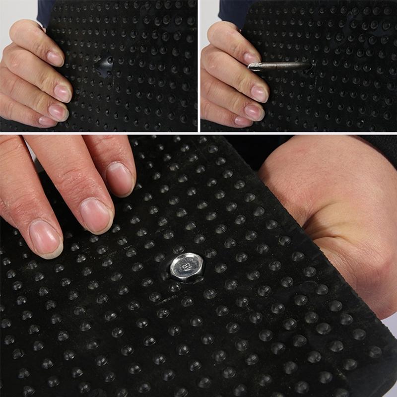 Portable Golf Putting Mat With Push Rod Trainer - 48X23Cm - Black-1915196774608408579