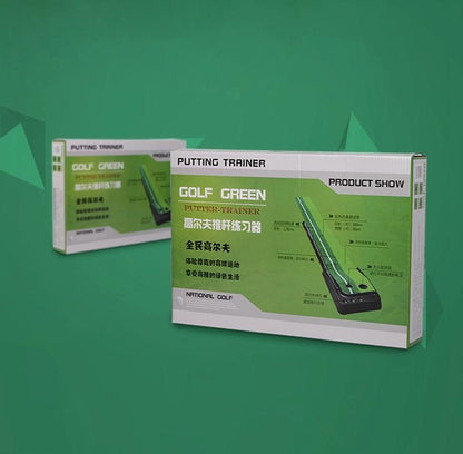 2.5M Golf Putting Mat With Push Rod Trainer & 6 Balls - No Auto Return-1915196543070244872