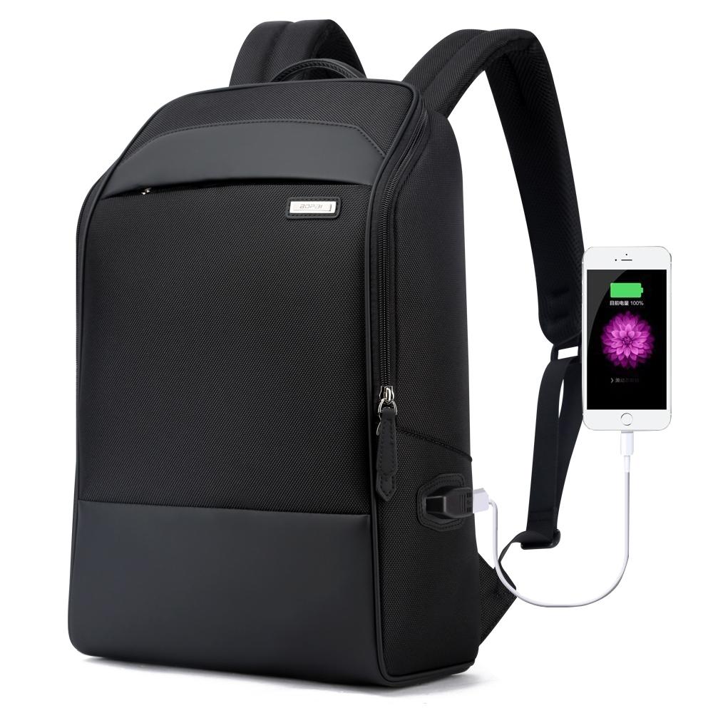 Waterproof Anti-Theft Usb Shoulder Bag - Large Capacity - Black-1915196741372743680