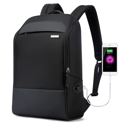 Waterproof Anti-Theft Usb Shoulder Bag - Large Capacity - Black-1915196741372743680
