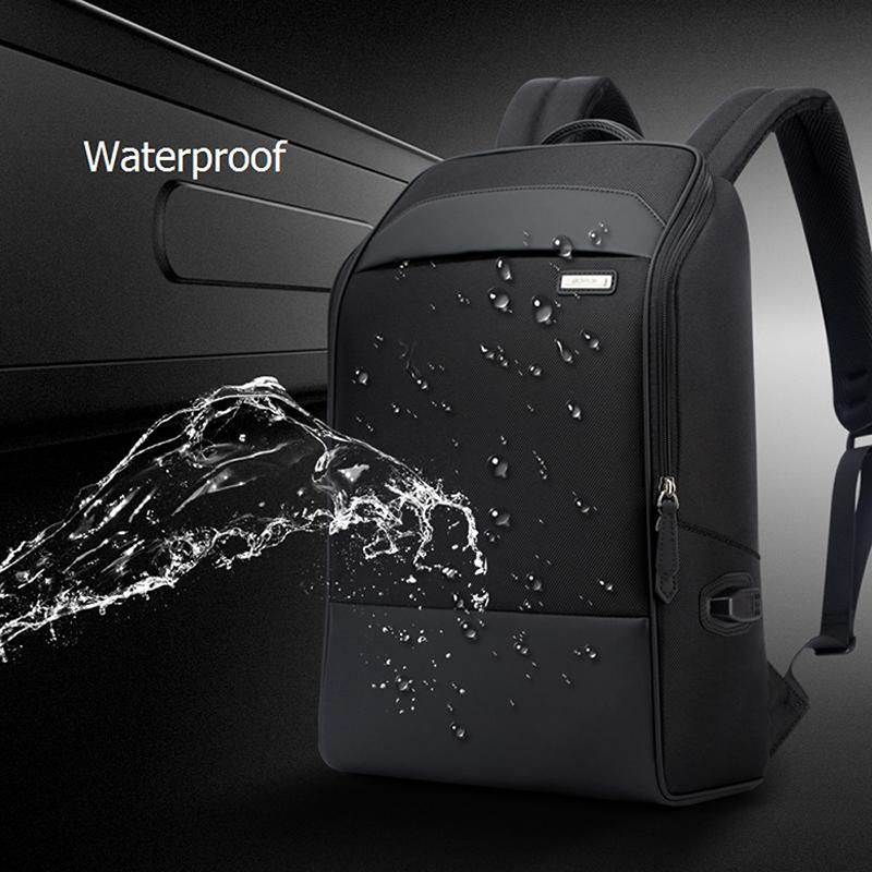 Waterproof Anti-Theft Usb Shoulder Bag - Large Capacity - Black-1915196741372743683