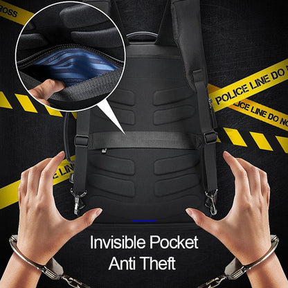 Waterproof Anti-Theft Usb Shoulder Bag - Large Capacity - Black-1915196741372743685