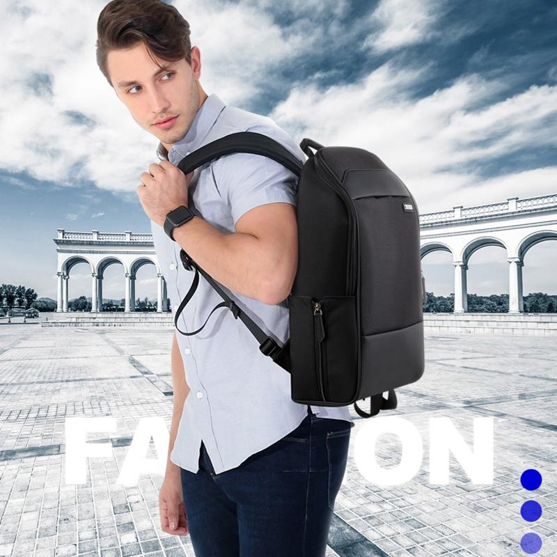 Waterproof Anti-Theft Usb Shoulder Bag - Large Capacity - Black-1915196741372743686