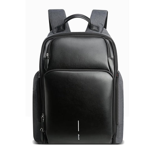 Waterproof Anti-Theft Usb Shoulder Bag - Large Capacity - Black-1915196491518054401