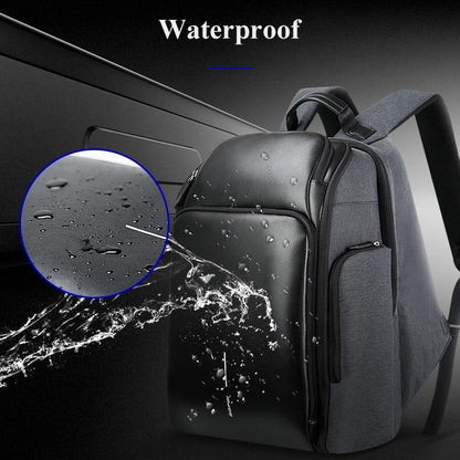 Waterproof Anti-Theft Usb Shoulder Bag - Large Capacity - Black-1915196491518054404