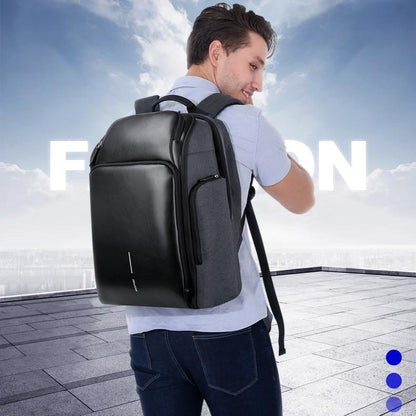 Waterproof Anti-Theft Usb Shoulder Bag - Large Capacity - Black-1915196491518054407