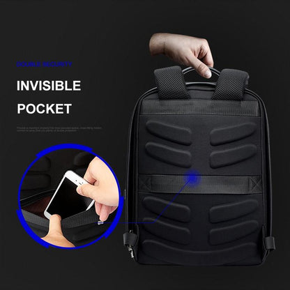 Business Waterproof Anti-Theft Double Shoulder Bag With Usb Port - 27X16.5X40Cm Black-1915196787308761092