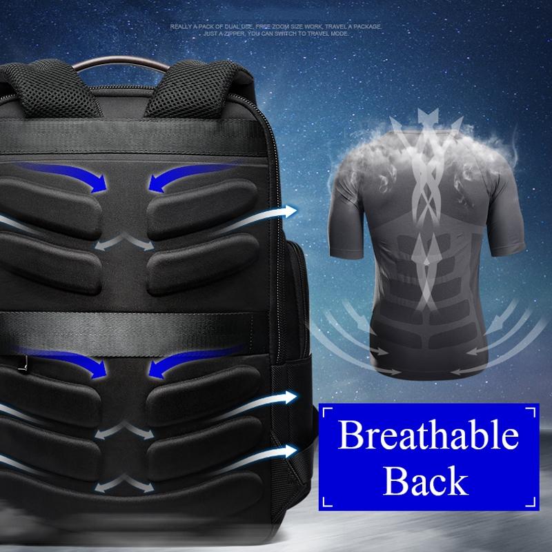 Waterproof Anti-Theft Usb Shoulder Bag - Large Capacity - 28X19X42Cm - Black-1915196771756281861