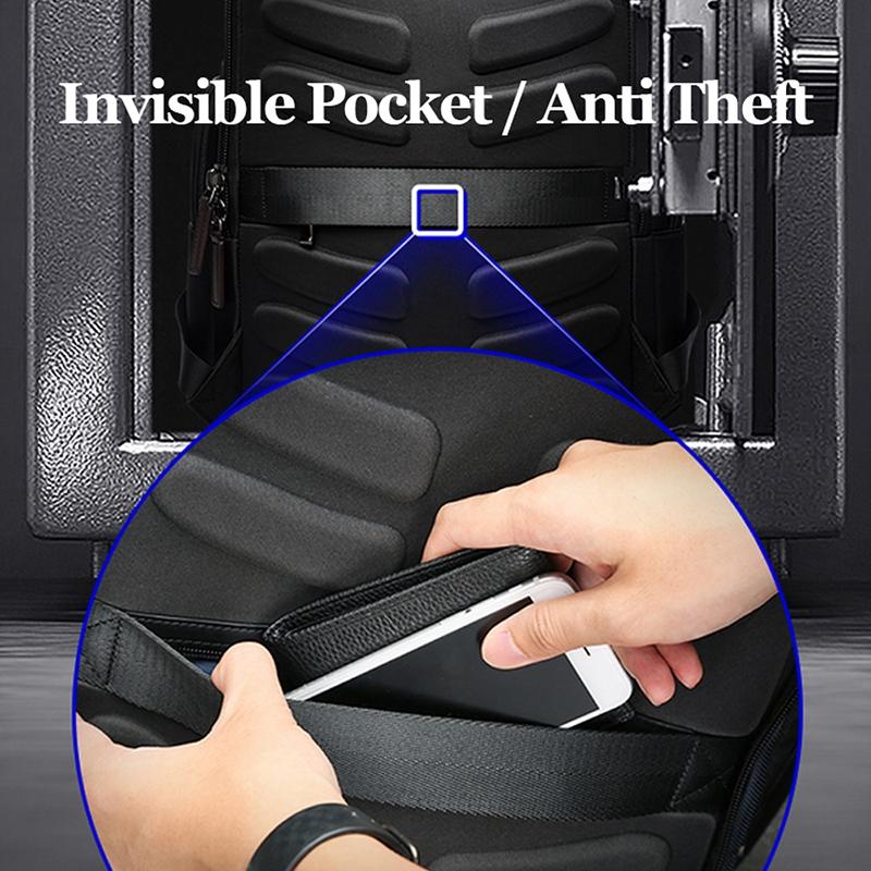 Waterproof Anti-Theft Usb Shoulder Bag - Large Capacity - 28X19X42Cm - Black-1915196771756281862