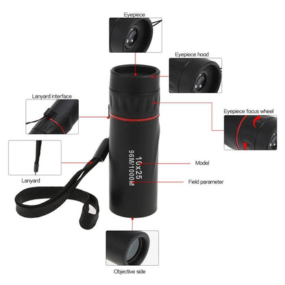 Portable High Definition Dual Focus Monocular Telescope - 10X25 - Professional-1915197466685345798