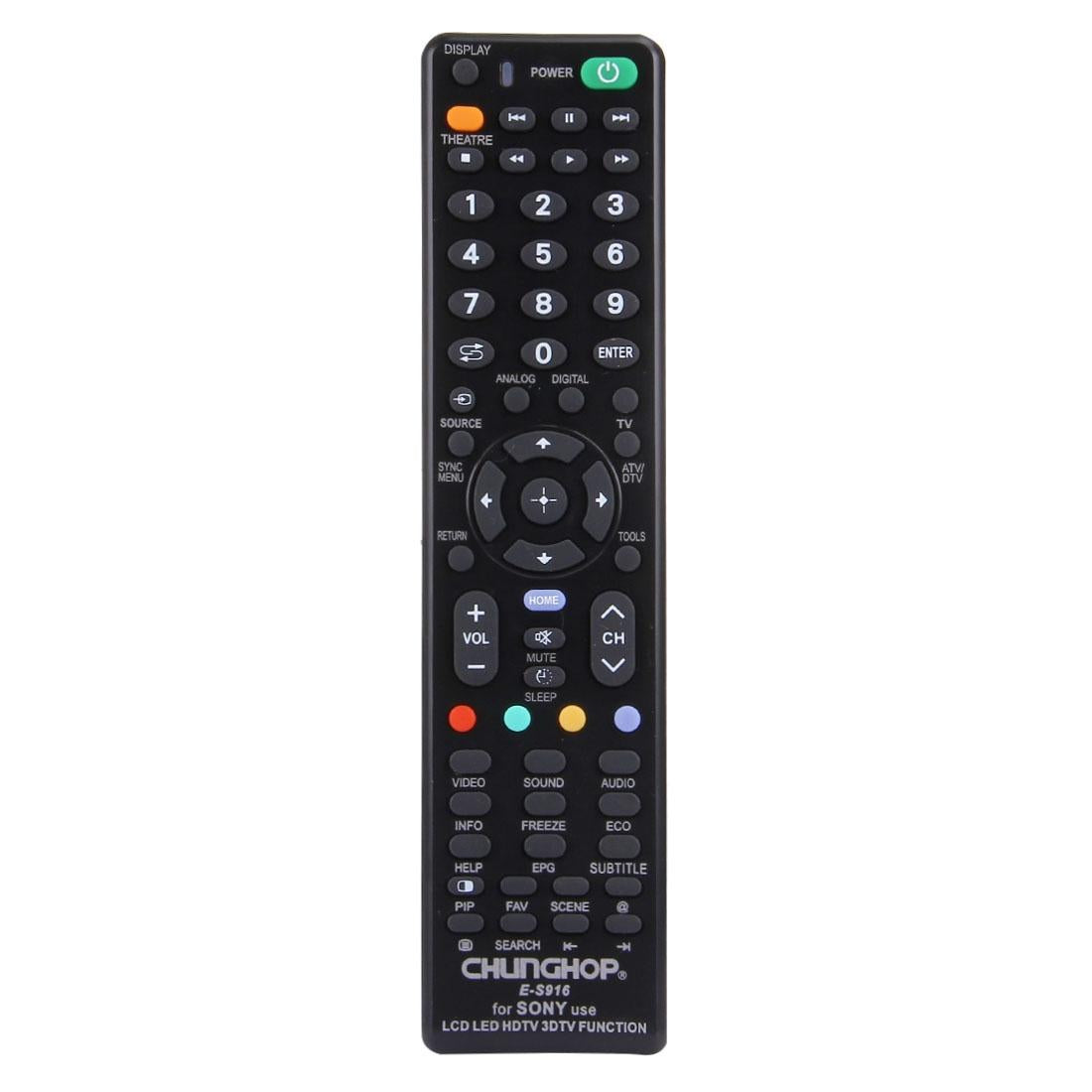 Universal Remote For Sony Led / Lcd / 3Dtv - Chunghop E S916-1969996411718209536
