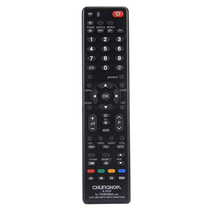 Universal Remote For Toshiba Led / Lcd / 3Dtv - Chunghop T919-1915198286512394241