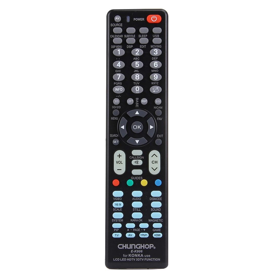 Universal Remote For Konka Led / Lcd / Hdtv - Chunghop K906-1915197621862010881
