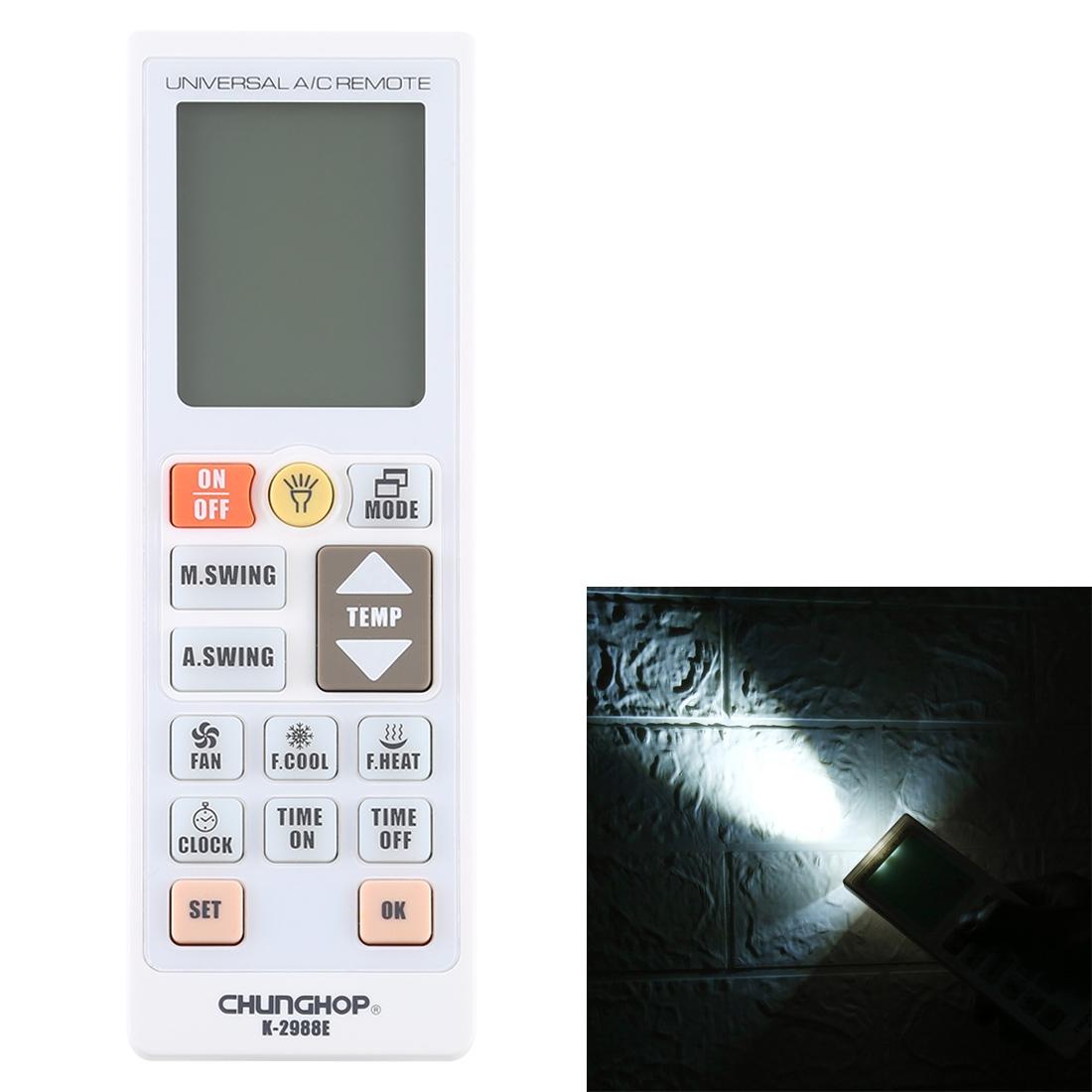 Universal A / C Remote Controller With Flashlight - Chunghop-1915197922778157065