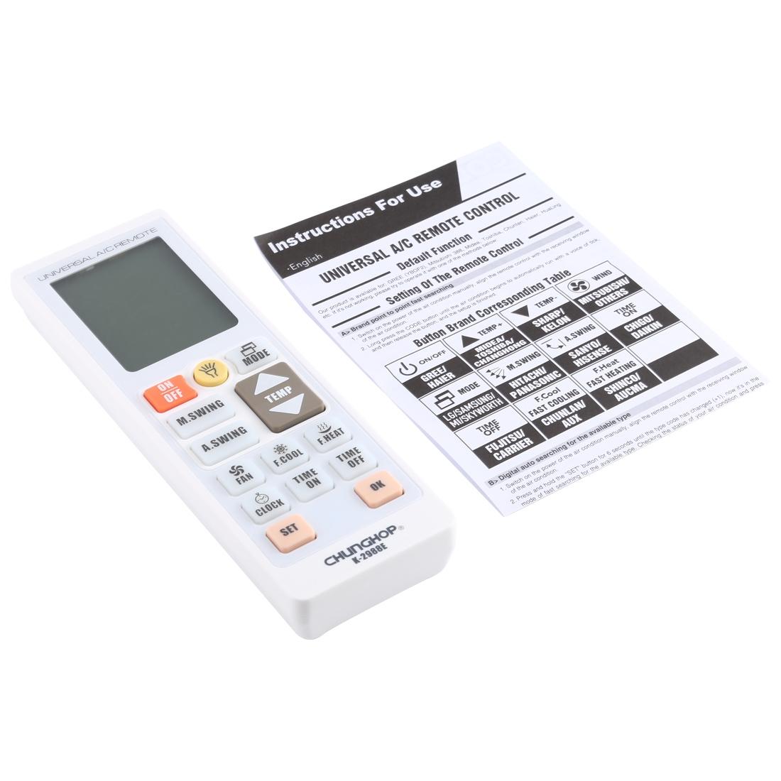 Universal A / C Remote Controller With Flashlight - Chunghop-1915197922778157062