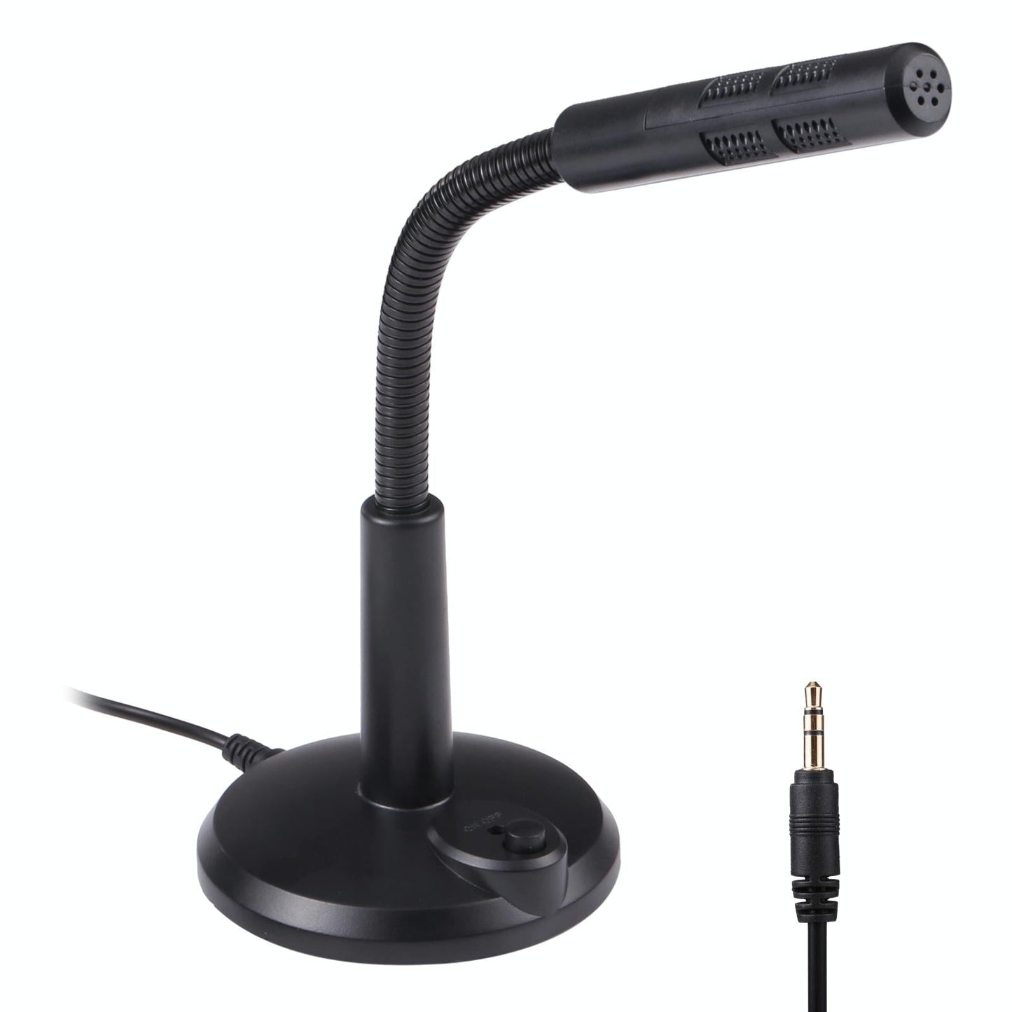 Drive-Free Computer Microphone - 3.5Mm Plug Black 3.5M-1915196768287592448