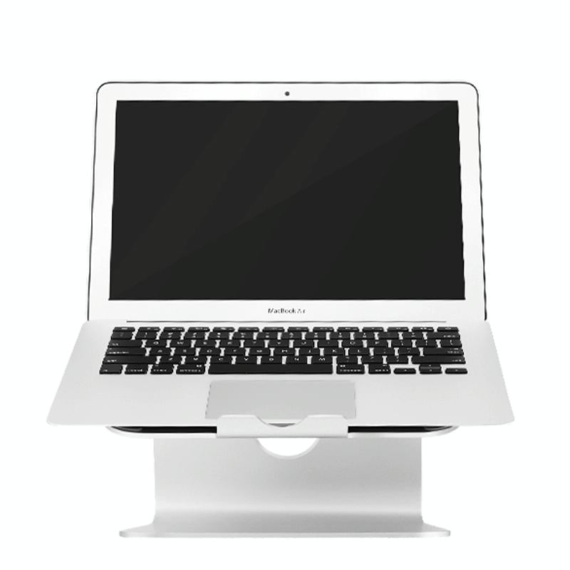 Aluminum Cooling Stand For Mac Ipad And Laptops - Rotating Design Silver-1915196595629068291