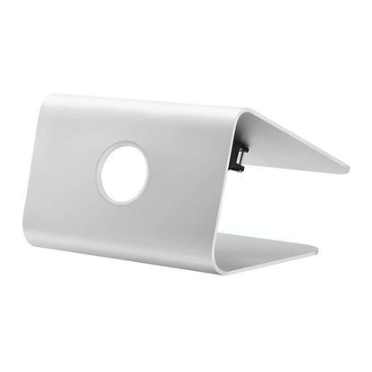 Classic Aluminum Cooling Stand With Fan For Mac Ipad And Laptops - Silver-1915196597768163330