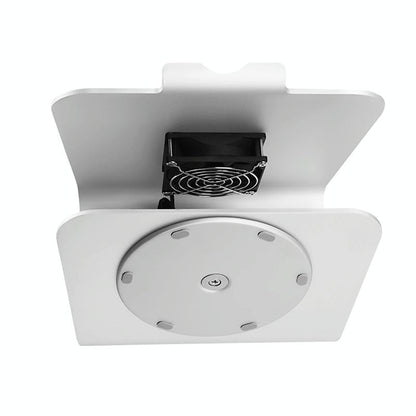 Aluminum Cooling Stand With Fan For Mac Ipad And Laptops - Silver Rotation Style-1915196598506360833