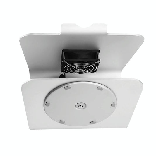 Aluminum Cooling Stand With Fan For Mac Ipad And Laptops - Silver Rotation Style-1915196598506360833