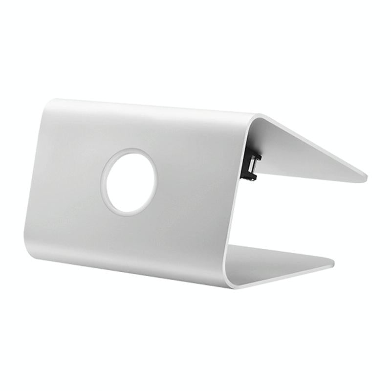 Aluminum Cooling Stand With Fan For Mac Ipad And Laptops - Silver Rotation Style-1915196598506360834