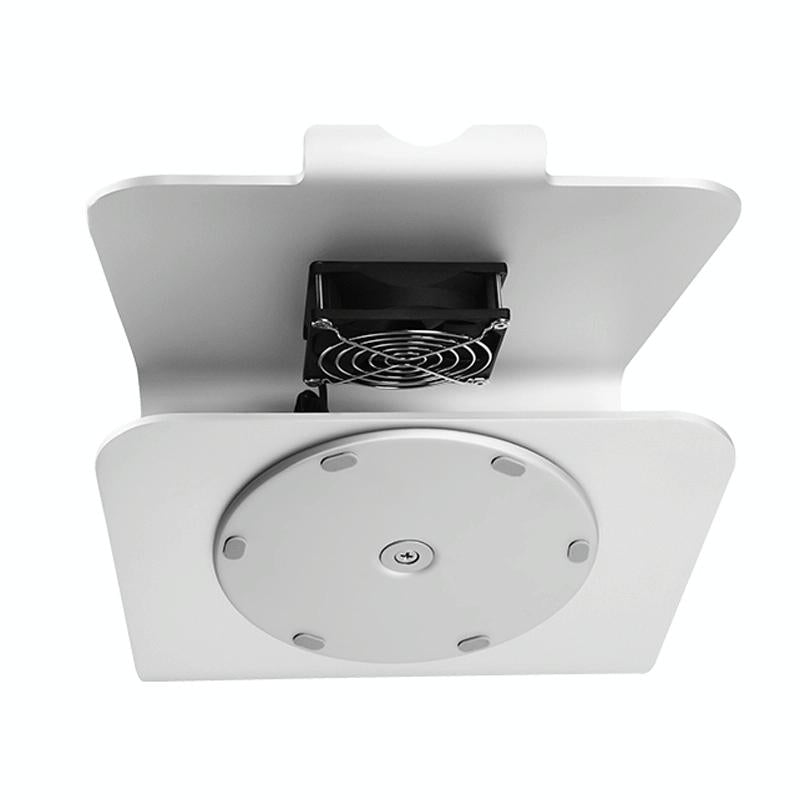 Aluminum Cooling Stand With Fan For Mac Ipad And Laptops - Silver Rotation Style-1915196598506360835