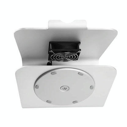 Aluminum Cooling Stand With Fan For Mac Ipad And Laptops - Silver Rotation Style-1915196598506360835