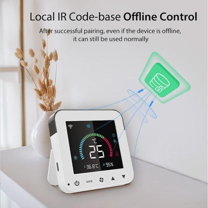 Smart Wifi Infrared Ac Controller - Colour Screen - White-1915196803444248578