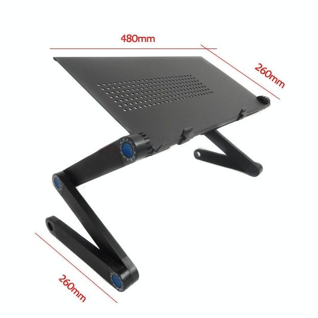 Adjustable Foldable Laptop Stand - Portable Aluminium Alloy - 360 Degree Rotation-1964932166454480898