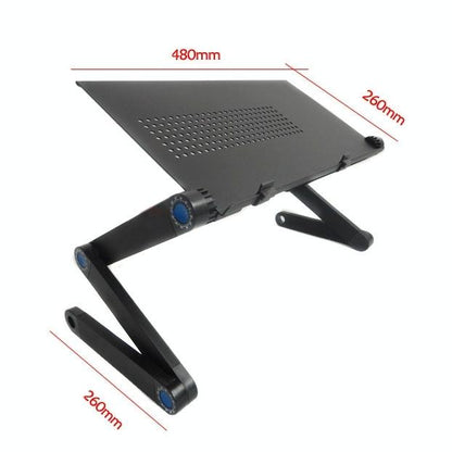 Adjustable Foldable Laptop Stand - Portable Aluminium Alloy - 360 Degree Rotation-1964932166454480898