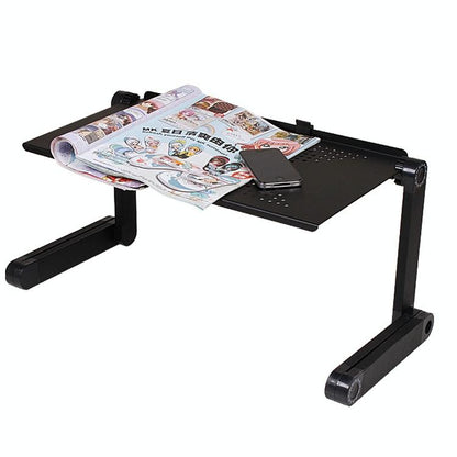 Adjustable Foldable Laptop Stand - Portable Aluminium Alloy - 360 Degree Rotation-1964932166454480899