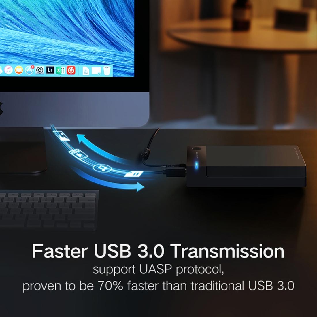 Usb 3.0 Sata Ssd Adapter For 2.5 / 3.5 Hdd Enclosure-1915198003539480579