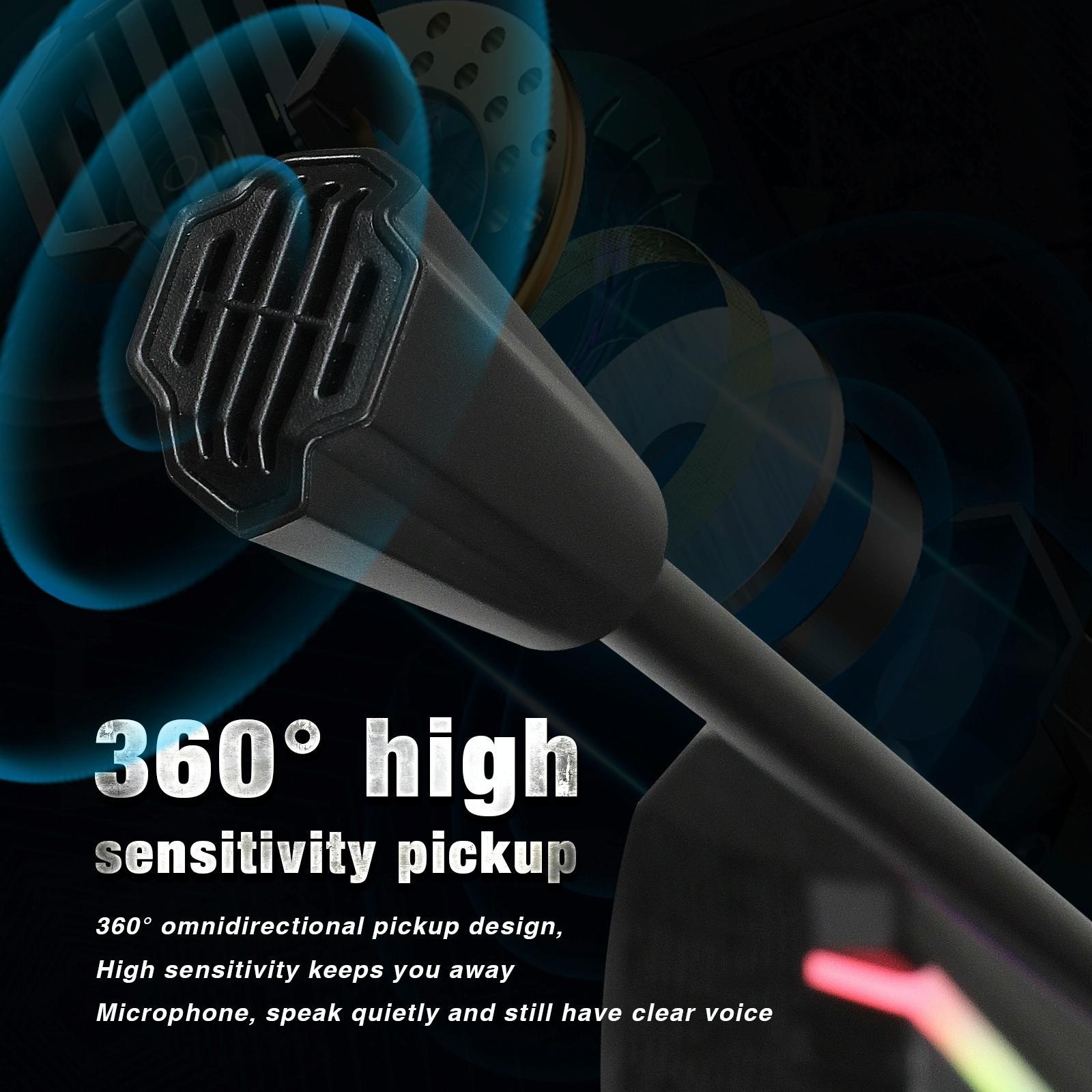 Flexible Usb Microphone With Rgb Lighting For Voice Chat And Video Conferencing-1915197799817940997