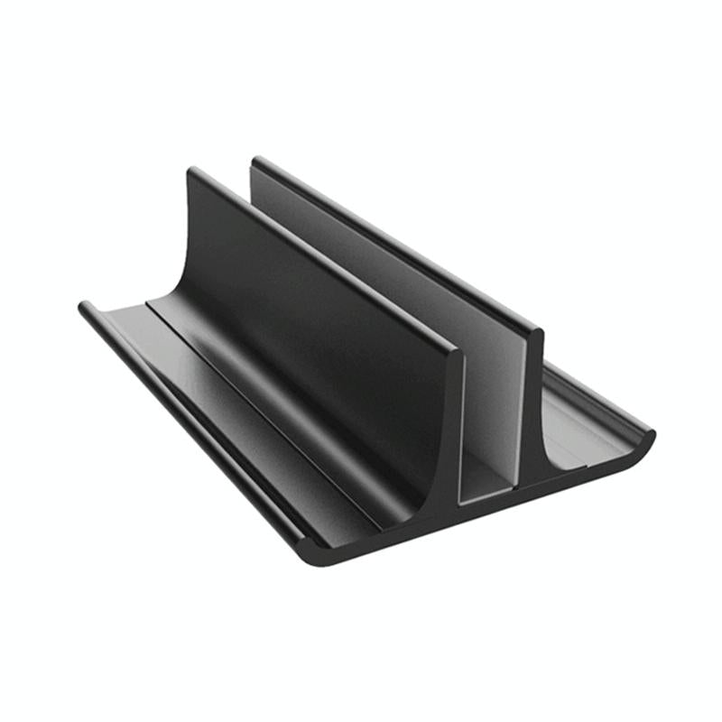 Adjustable Vertical Laptop Stand - Portable Aluminum Alloy Base Black-1964932174557876225