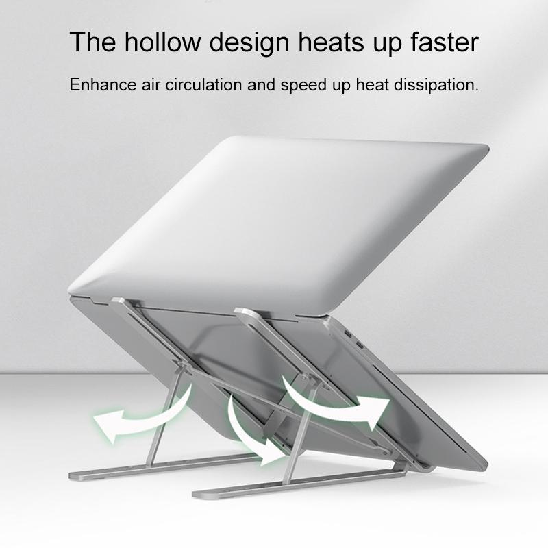 Adjustable Laptop Stand - Portable Folding Heat Dissipation Desktop Holder-1964932321496928259