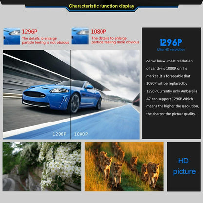 2.7 Lcd Car Dvr Camera With 170 Degree Wide Angle 2304 X 1296P Hd Screen-1915196742060609538