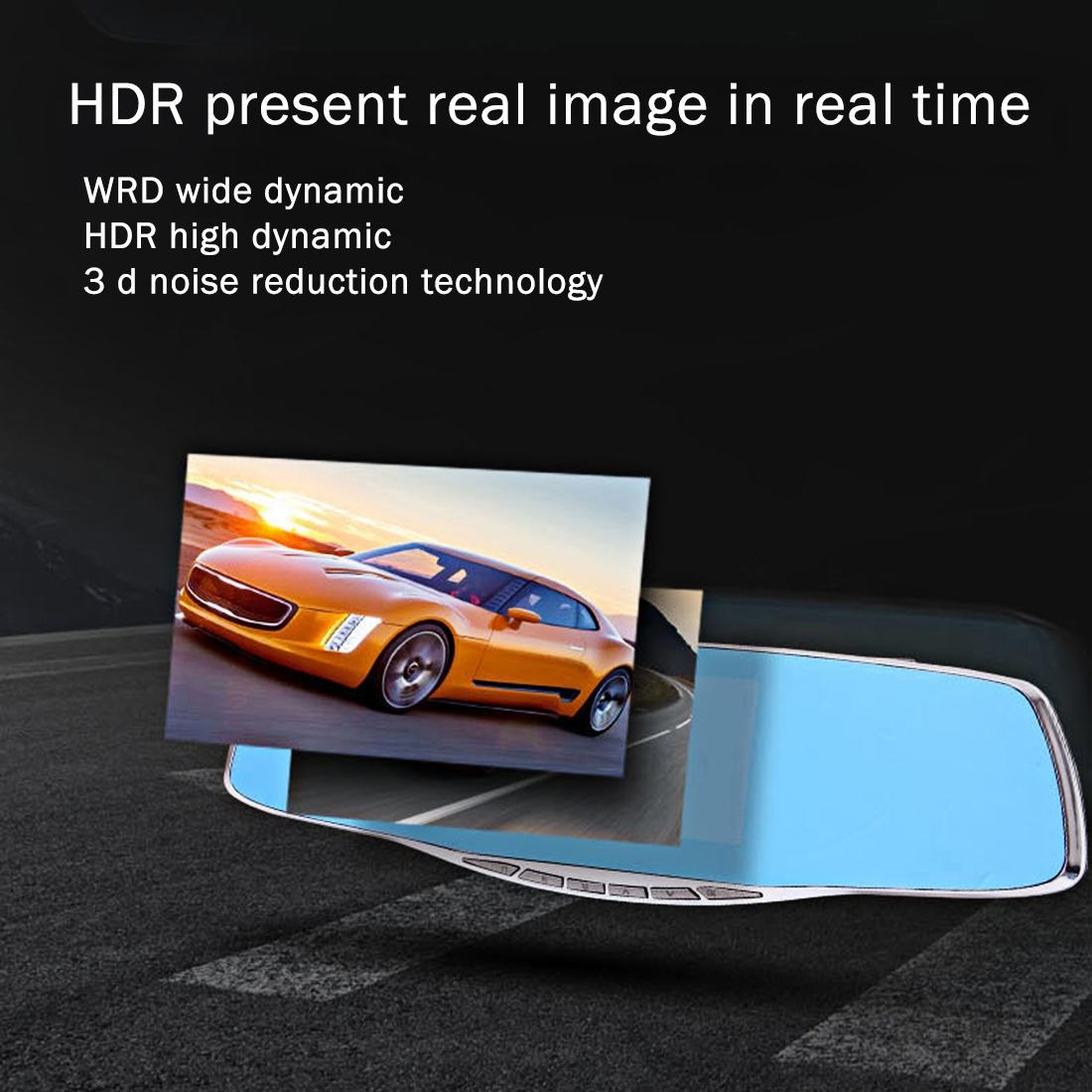 4.3 Hd 1080P Rearview Mirror Vehicle Dvr With Screen Display-1915198229281116162