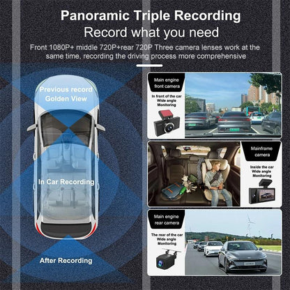 1080P Hd Triple Recording Car Recorder With Wifi & Mobile App-1915197708222730245