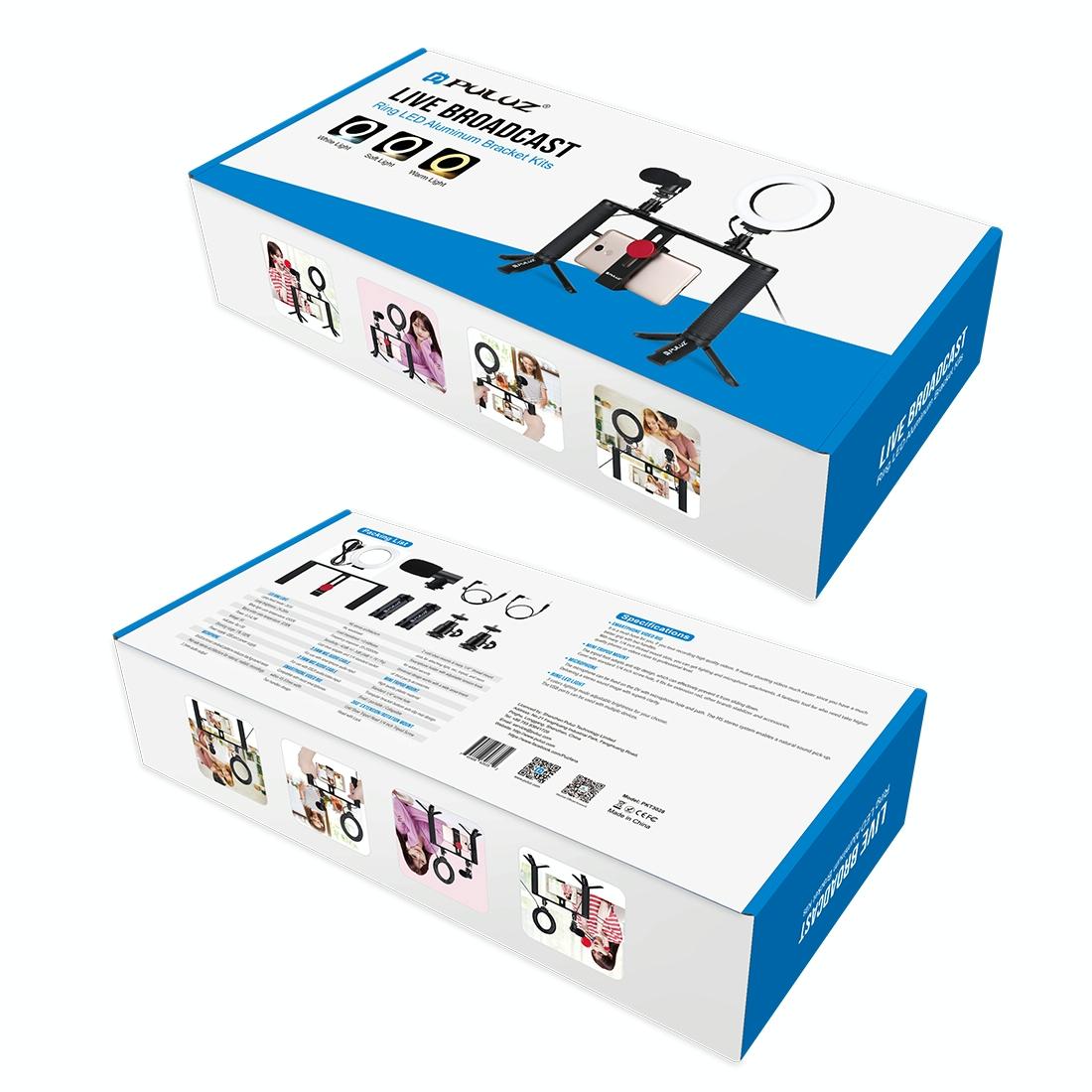 4-In-1 Vlogging Kit With 4.7 Ring Light Mic Tripod & Stabilizer-1915197292105830404