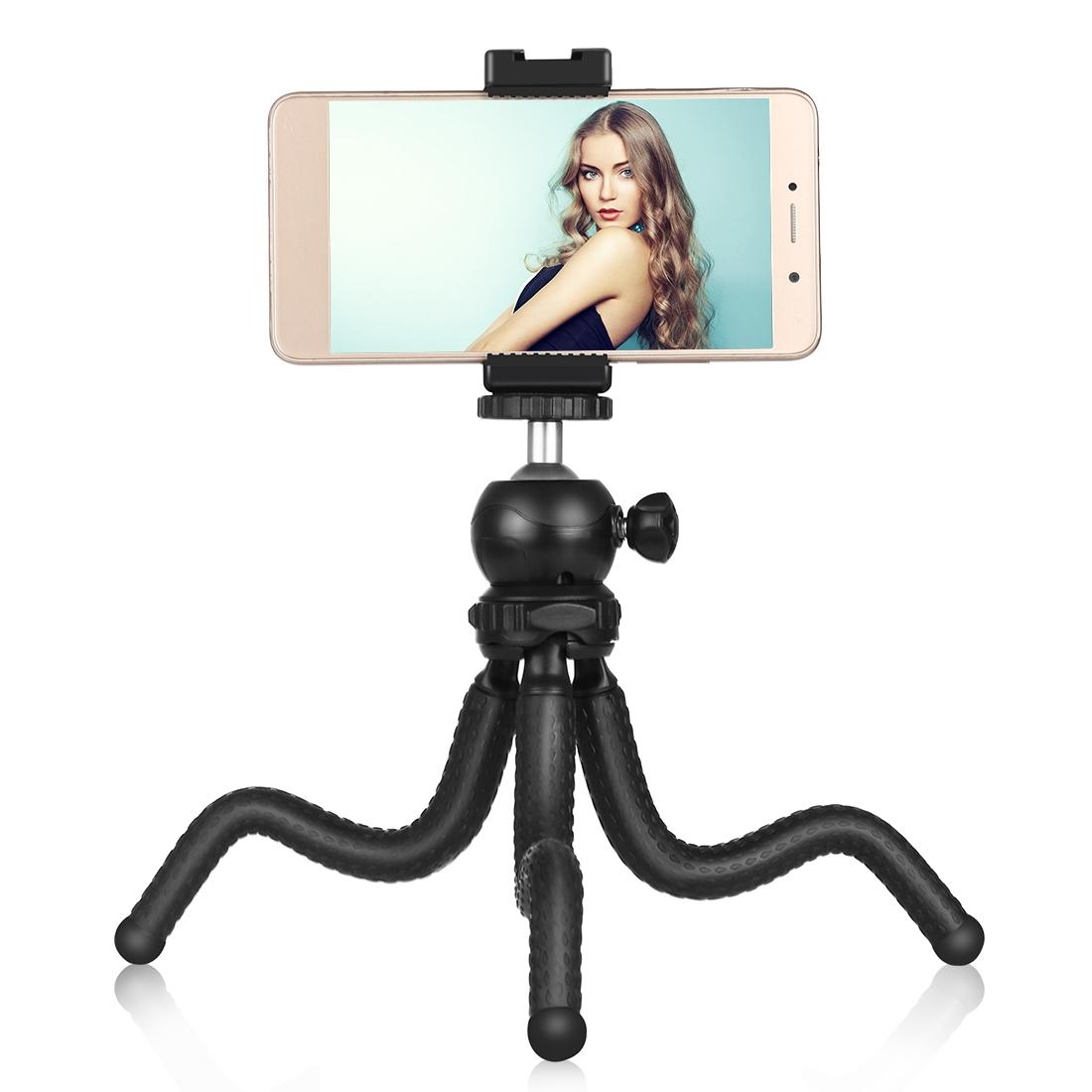 Flexible Mini Octopus Tripod With Ball Head And Phone Clamp-1915198032052359169