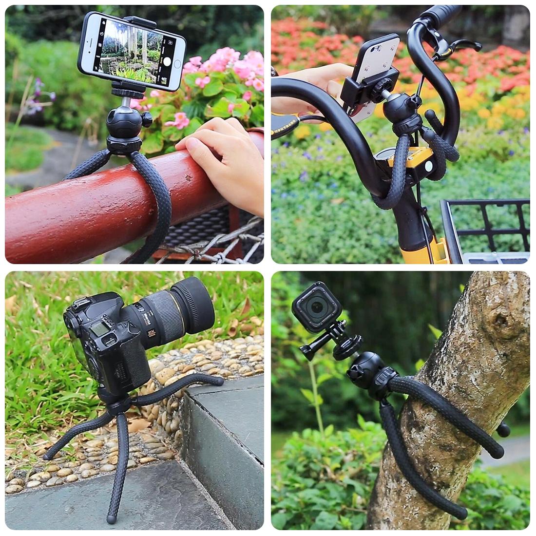 Flexible Mini Octopus Tripod With Ball Head And Phone Clamp-1915198032052359174