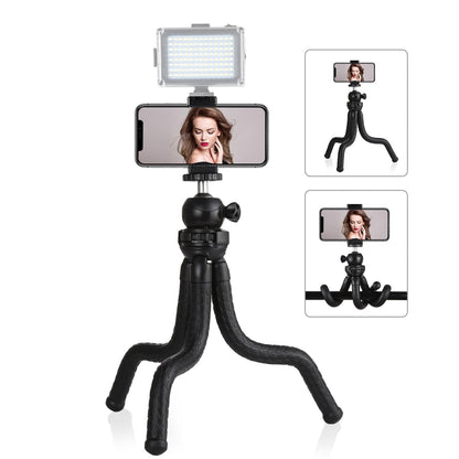 Flexible Mini Octopus Tripod With Ball Head And Phone Clamp For Slr Cameras Gopro And Cellphones-1915197900430905352
