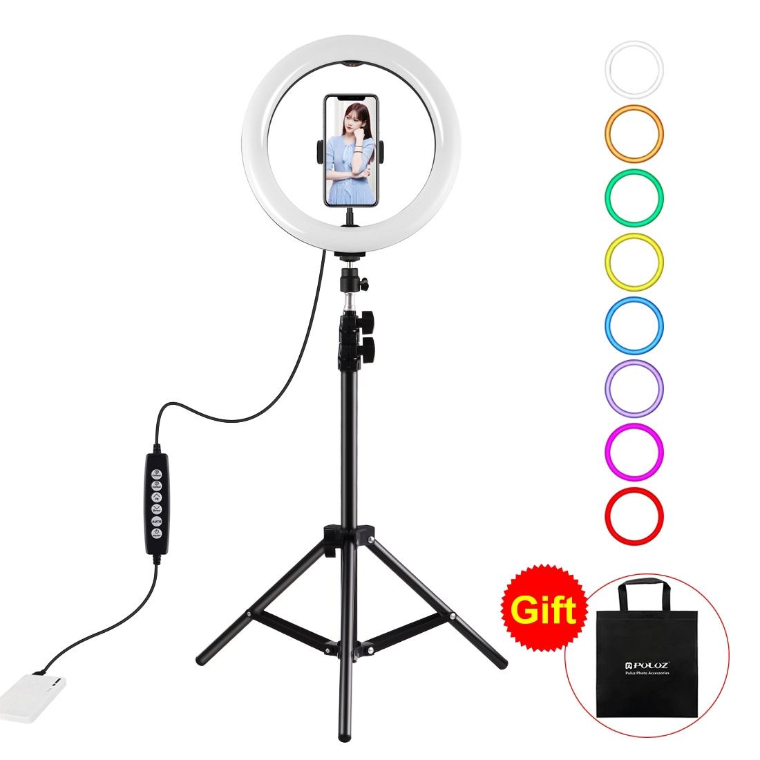 10.2 Rgbw Led Ring Light Kit With 1.1M Tripod & Phone Clamp-1915197562109956096