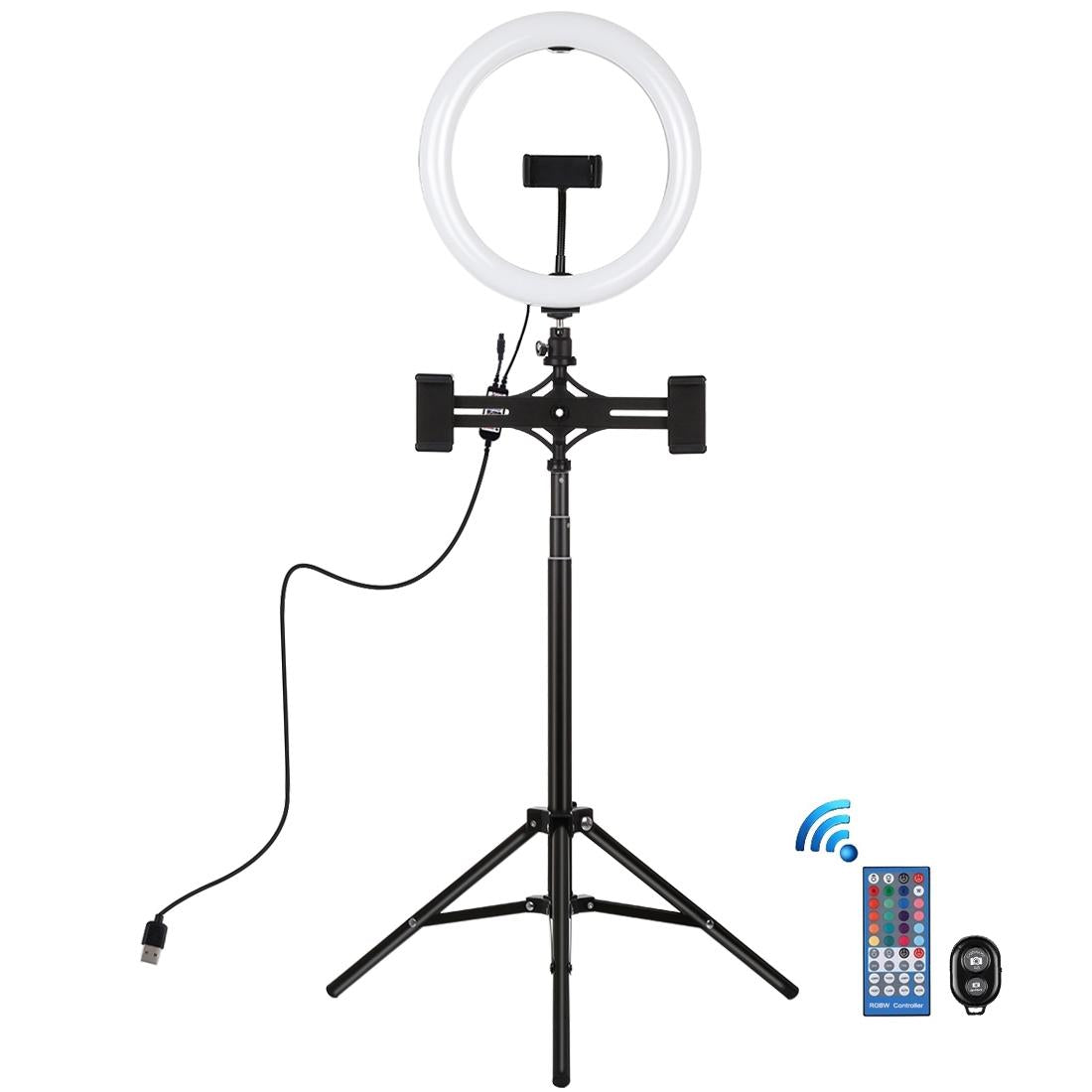 10.2 Rgbw Led Ring Light Kit With Tripod And Phone Mount-1915196769336168449